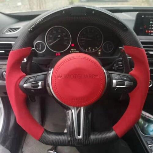 Carbon Fiber Sport Flat Customized Steering Wheel for BMW M5 M6 F10 F12 F06 F07
