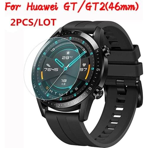 2PCS Tempered Glass for Huawei Watch GT 2 (46mm) Screen Protector On Huawey Watch GT2 46mm Explosion Proof Protective Glass Film