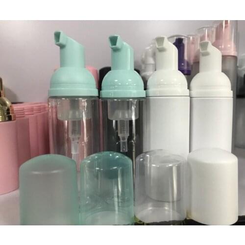 1pcs 60ml Foaming Pump bottle Plastic Empty Travel Bottle soap dispenser pump Shampoo Lotion Travel Bottle pink green white