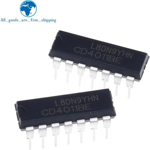 10PCS CD4011BE DIP14 CD4011 DIP 4011BE DIP-14 new and original IC