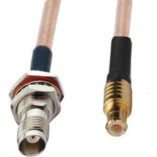 10pcs MCX Male to TNC Female O-ring Adapter Connector Coax RG316 Jumper Pigtail Cable 10/15/20/30/50CM