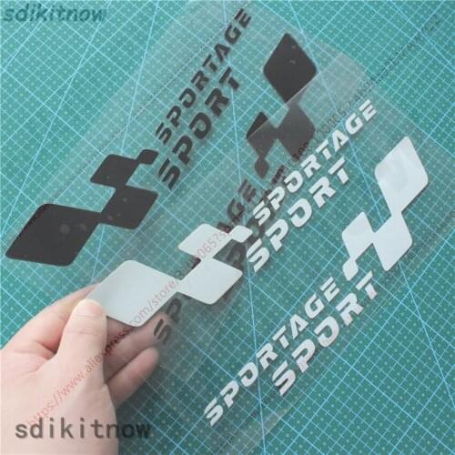 22x6cm 2pcs Car Body Windows Sports Racing Sticker Decal Styling For kia SPORTAGE 2018 2011 2017 2019 2014 2013 accessories