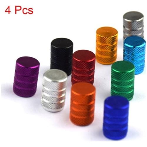 4PCS Valve Caps Universal Dustproof Aluminium Alloy Bicycle Valve Stem Cap Wheel Tire Cap Cover Car Truck Tube Bike Accessories