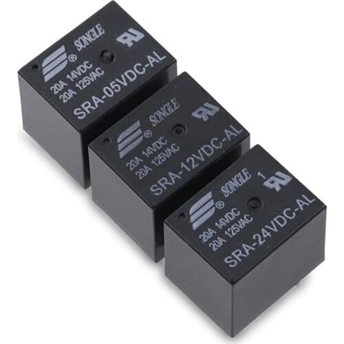 5pcs Automotive Relays SRA-05VDC-AL SRA-12VDC-AL SRA-24VDC-AL 5V 12V 24V 20A T74 4PIN Relays Wholesale Price