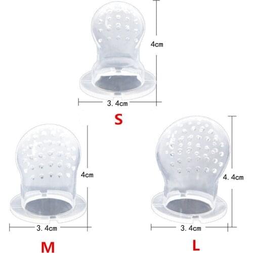 5Pcs Fresh Food Nibbler Baby Pacifiers Feeder Kids Fruit Feeder Nipples Feeding Safe Baby Supplies Nipple Teat Pacifier Bottles