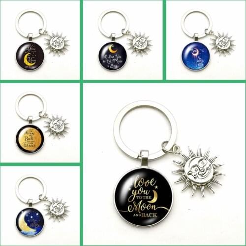 New Moon Pattern Pendant Key Chain Moonlight Charm Key Ring Men Women Cute Gift Creative Hand Made Luxury Keychains Drive Safe