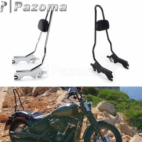 For Harley Softail Passenger Backrest Sissy Bar Fits 2018-2021 Deluxe FLDE Heritage Classic FLHC FLHCS Slim FLSL Street Bob FXBB
