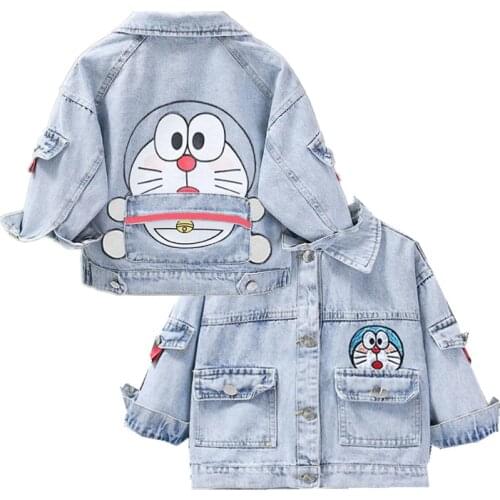 2021 Boy girl Denim Jackets kids jeans Coat Children Clothing Spring Autumn Baby Girls Clothes Outerwear cowboy Jacket Coats