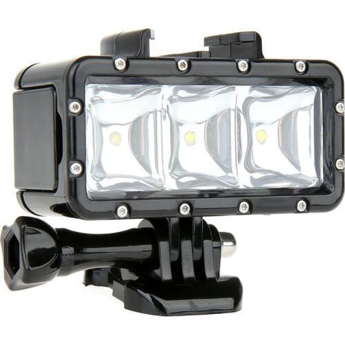Camera Light LED Underwater 30M Waterproof Bright 300LM LED Video Light Lamp Digital for GoPro/ for Dazzne Sport Camera