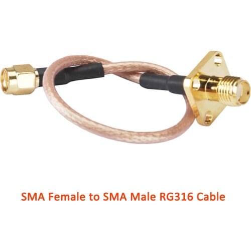 SMA Female Panel Mount to SMA Male Coaxial Flexible Cable RG316 Used for Mobile Telephone Antennas 10CM 15CM 20CM 30CM 50CM