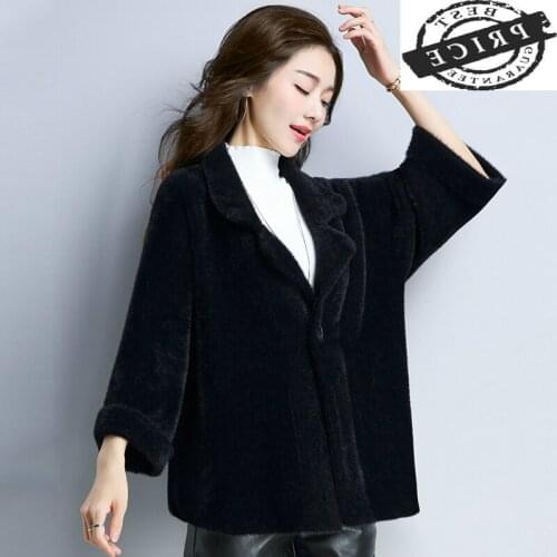 Korean Fashion Jacket 2021 Autumn Knitted Plus Size Women Coat Winter Clothes Short Ladies Coats Casaco Feminino LWLaaa