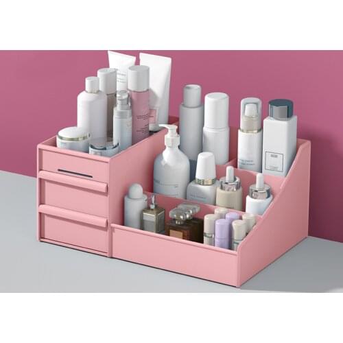 ZK20 Cosmetic storage box with drawer plastic bathroom skin care product storage box brush lipstick storage Cosmetic box