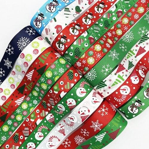 New 5yards Grosgrain Satin Ribbons for Wedding Christmas Party Decorations DIY Bow Craft Ribbons Card Gifts Wrapping Supplies