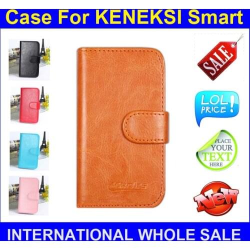 Hot sales! High Quality Leather Phone Case For KENEKSI Smart Six colors Cover with card bag in stock Free Shipping