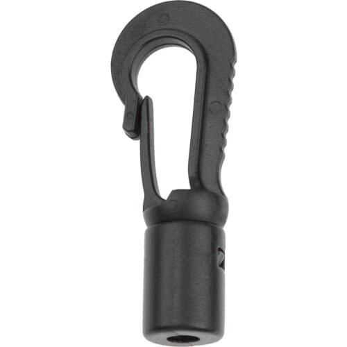 Mag Heavy Duty 10Pcs Black Plastic Bungee Hooks Cord Snaps Accessory for Boat Kayak Canoe Dinghy Replacement Application