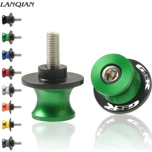 Motorcycle 8MM Swingarm Sliders Swing Screw Spools Stand Arm Drop Slider For SUZUKI GSR 600 2006 - 2010 750 2011 2012 2013 2014