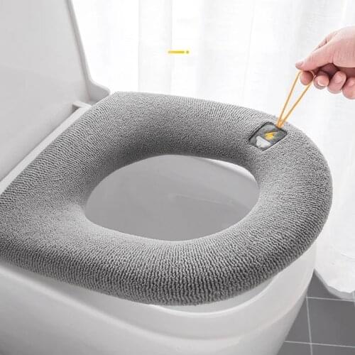 British Plug Toilet Seat Home Winter Thickened Fleece Heating Pad Winter Fleece-Lined Four Seasons Universal Waterproof Toilet R