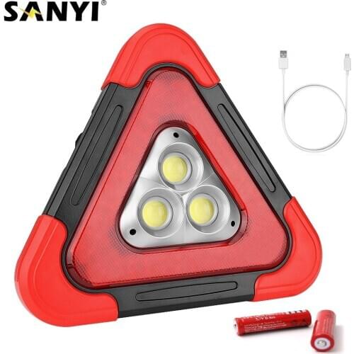 Portable Spotlight 5 Mode COB LED Work Lamp Flashlight USB Rechargeable 18650 Worklight Outdoor Night Camping Emergency Lighting