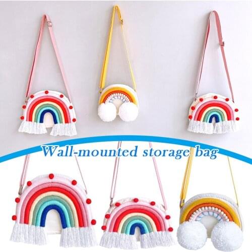Rainbow Mini Crossbody Bag Cute Fashion Shoulder Bag Special Messenger Bag For Kids Adults PR Sale