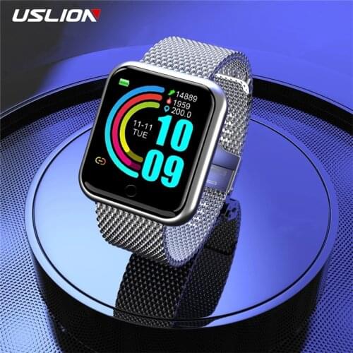 Smart Watch Women Men For IOS Android Bluetooth Steel Strap Smart-Watch Fitness Bracelet Activity Tracker Rate Monitor Watch