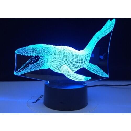 Canglong Dinosaur Theme Park 3D Lamp Game LED night light 7 Color Change Touch Mood Lamp Dropshipping