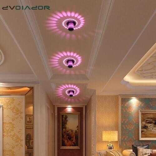Creative LED Ceiling Lights 3W Modern Led Ceiling Lamps Colorful Wall Sconce Living Room Surface Mounted Led Ceiling Lighting