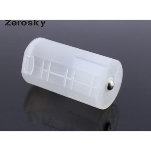 High Quality 2 AA To D Size Battery Holder Conversion Adapter Switcher Converter Case White Small Size