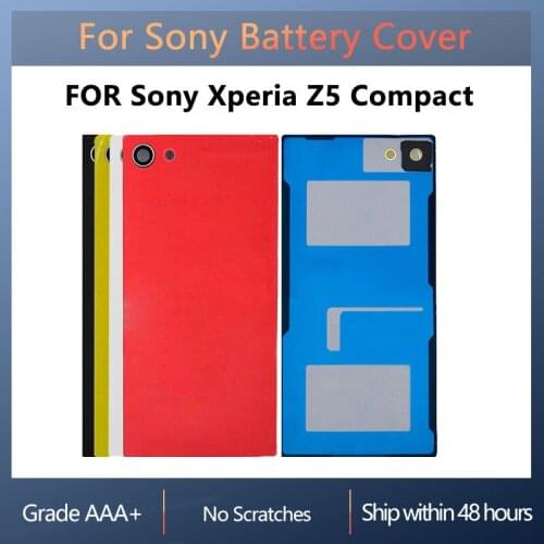 Back Battery Cover Door For Sony Xperia Z5 Compact SO-02H E5823 E5803 With repair parts, Z5 Compact Housing Rear Replacement
