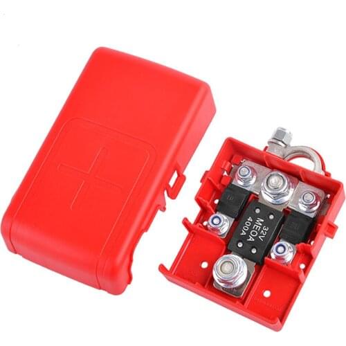 Car Battery Terminal Quick Release Fused Battery Distribution Terminals Clamps Connector 32V 400A Brass Terminals