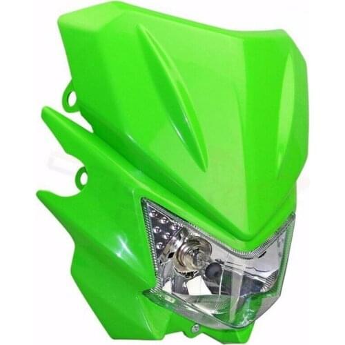 Green Motocross Headlight For Honda Kawasaki Suzuki Yamaha CRF DRZ KLX XR WR