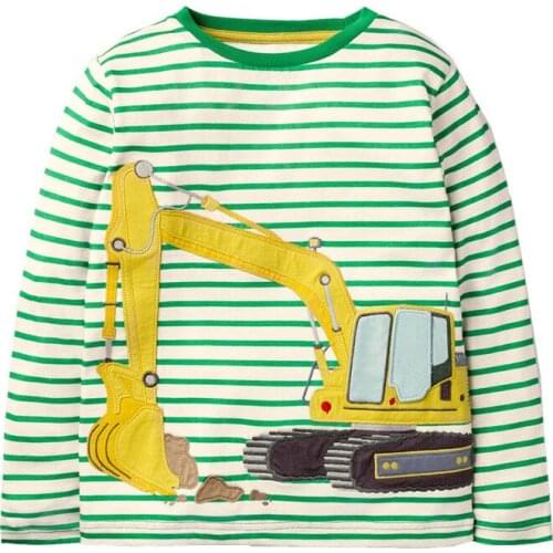 ZWY816 Long Sleeve Childrens T-shirt Flower Shirt Children Spring and Winter Autumn Long Sleeves Cartoon T-shirt Girls Tops