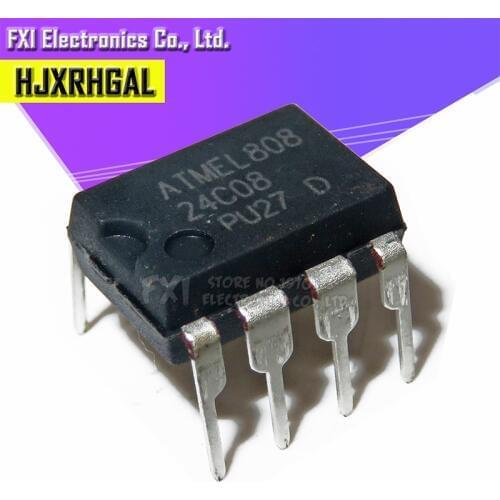 10PCS AT24C08AN-PU27 AT24C08 DIP8 DIP AT24C08AN 24C08 new original