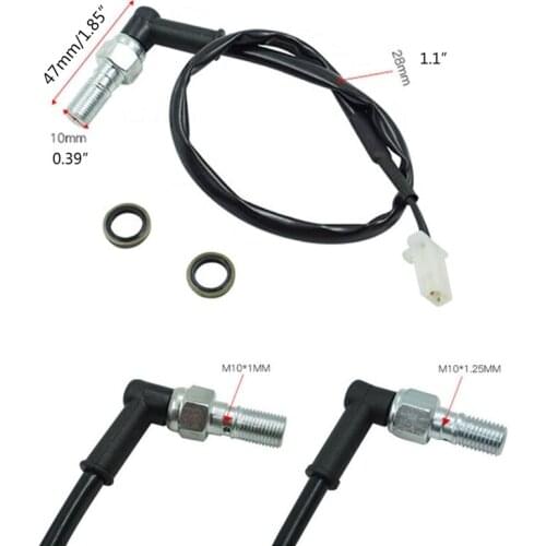 40GF Universal Motorcycle Hydraulic Brake Pressure Rear Light Switch M10X1.25 Hollow Bolt Motocicleta Accessories