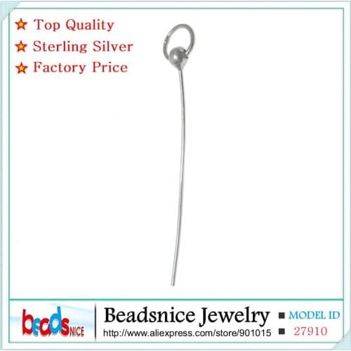 Beadsnice ID27910 hot sale unique sterling silver pendant bail with headpin wholesale solid silver jewelry in factory price