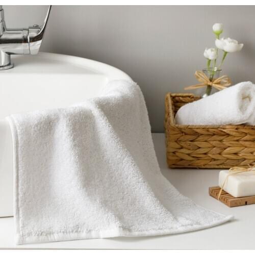 White collection hand towel 30x30 Cm White 100% Cotton - Quality Turkish textiles