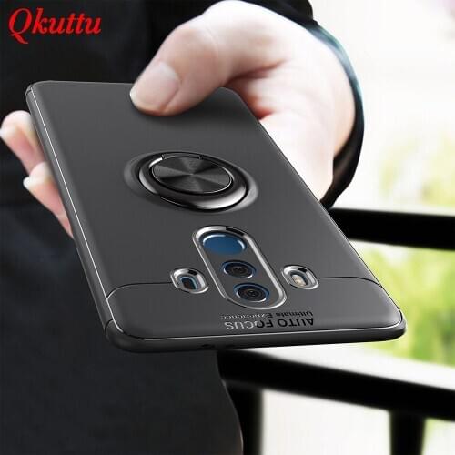 For Huawei Mate 10 Case With Finger Ring Magnetic Holder Luxury Soft Silicone Back Cover for Huawei mate 9 10 pro
