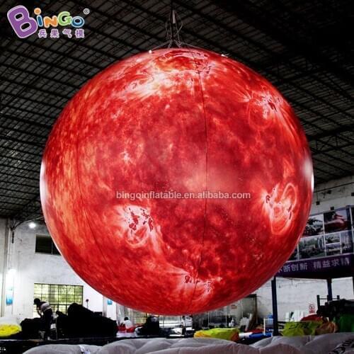 Exquisite Sealed inflated Sun with led lighting for event decoration / Hanging PVC inflatable Sun for sale - toys