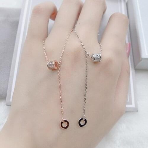 Miuoxion Fashion Retro Circle Zircon Necklace Personality Punk Party Jewelry For Women Feature Namour Charm Gift All Seasons