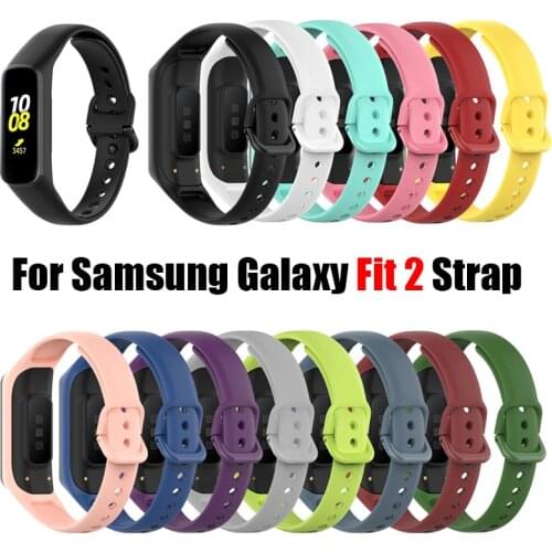 Soft Silicone Sport Band Straps For Samsung Galaxy Fit 2 SM-R220 Bracelet Replacement Watchband For Samsung Galaxy Fit2 Correa