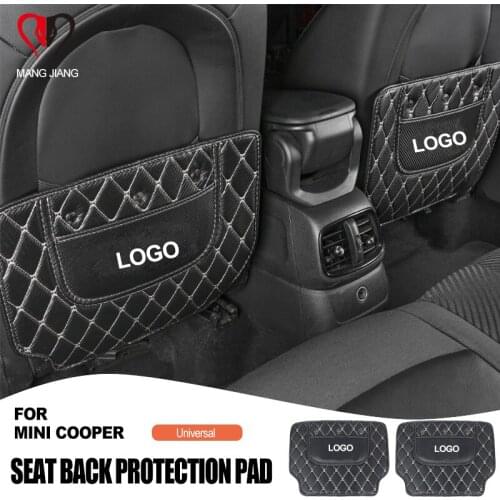 Auto Seat Anti Dirty Pad Baffle Mat Carbon Fiber Veins Stickers for Mini Cooper One S F54 F55 F56 F57 F60 R54 R55 R56 R57 R60