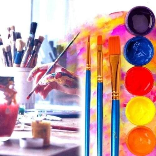 10pcs/set Professional Painting Set 10pcs Acrylic Oil Watercolors Artist Paint Brushes Painting Gouache Paint Brush Set