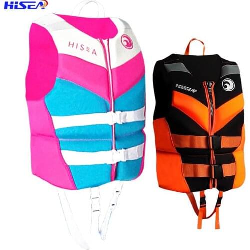 Outdoor Adults Life Jacket Neoprene Safety Cloth Life Vest Water Sports Fishing Kayaking Boating Swimming Drifting Tight Wear