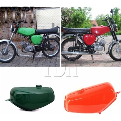 Motorcycle Steel Gas Green Orange Tank Fuel Tank Vintage Classic For Simson S50 S51 S70