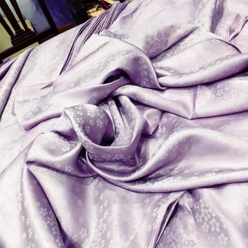 Unique. Home Color Exported to Japan Purple Silk Fabric Three-dimensional Dark Pattern Chinese Kimono Fabric