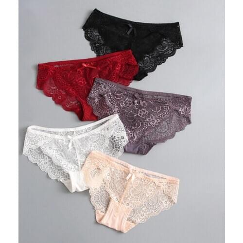 Sexy Womens Lingerie Panties Seamless Briefs Lace Hollow Out Low Waist Female Underwear Panties Drop Shipping