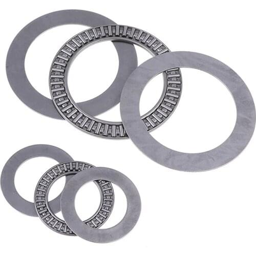 1 Set Miniature Bearing Steel Thrust Needle Roller Bearings With Two Washers AXK3047-AXK75100 Ultra Thin Shim Thrust Bearings