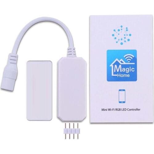 2020 Original Smart WiFi Controller LED Strip RGB Color Changing Wireless Remote Control Music Compatible With Voice Command