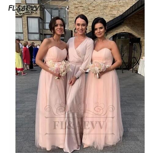2021 A Line Bridesmaid Dresses Sweetheart South African Bridesmaid Dress Lace Up Back Split Side Wedding Party Gowns