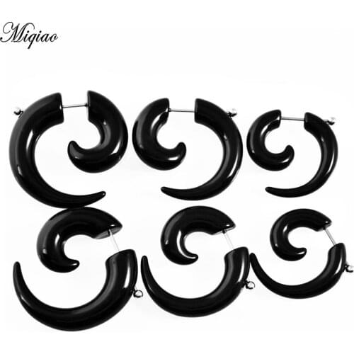 Miqiao Acrylic fake snail with pointed cone ears and expanded auricle body piercing jewelry