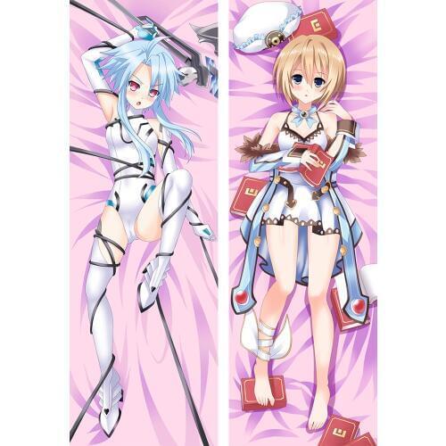 Anime Hyperdimension Neptunia characters sexy girl Blanc White Heart otaku Dakimakura throw pillow cover Hugging Body pillowcase